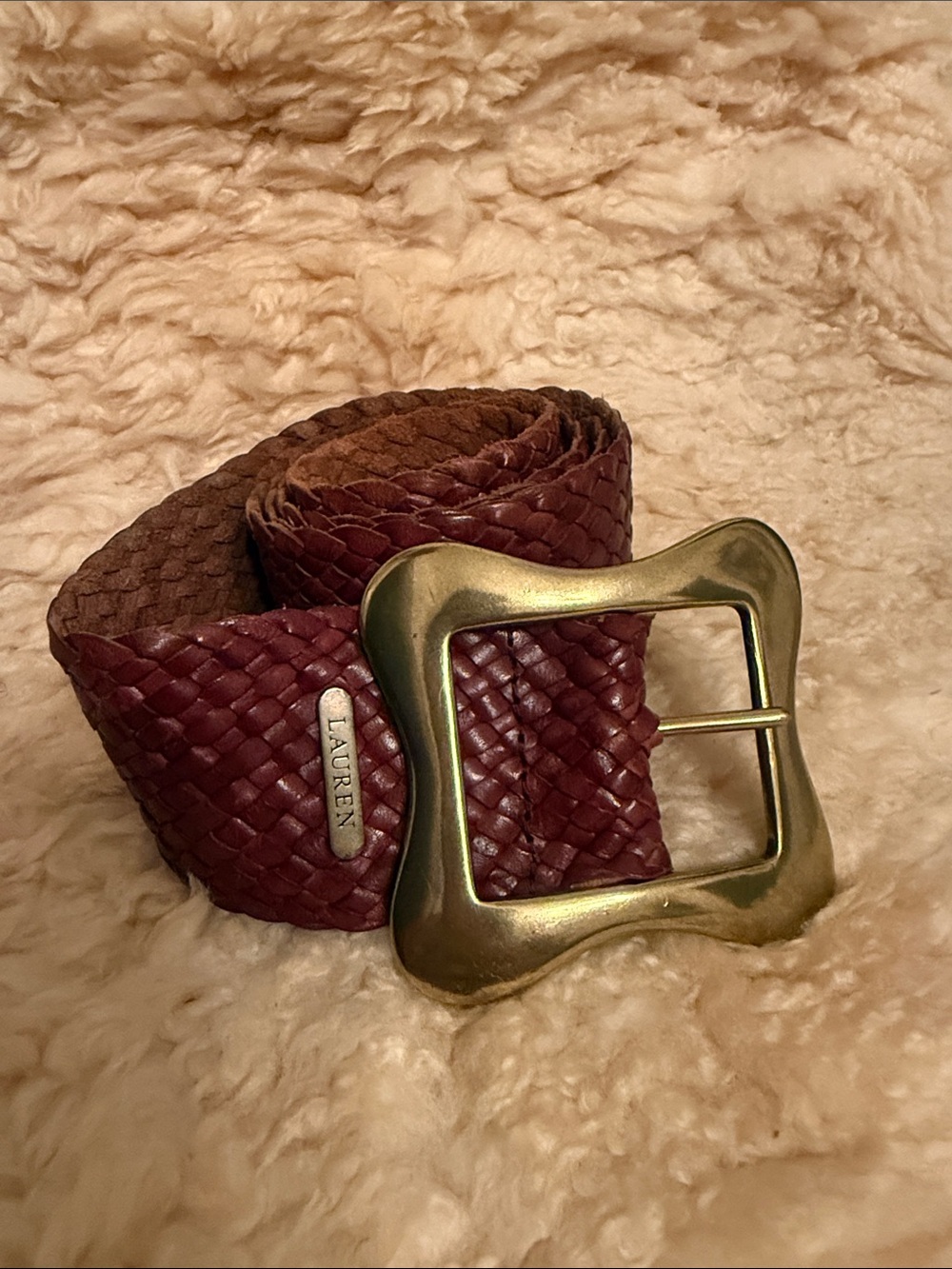 Ralph Lauren Woven Leather Belt